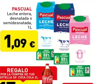 Hiperber PASCUAL Leche entera, desnatada o semidesnatada, oferta