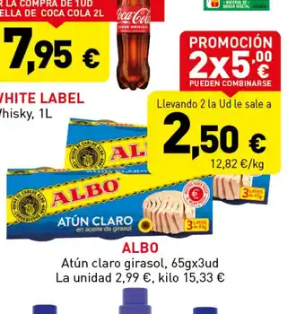 Hiperber ALBO Atún claro girasol, 65gx3ud oferta