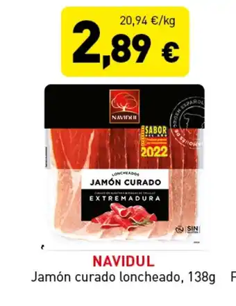 Hiperber Jamón curado loncheado, 138g oferta
