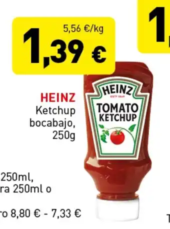 HEINZ Ketchup bocabajo, 250g