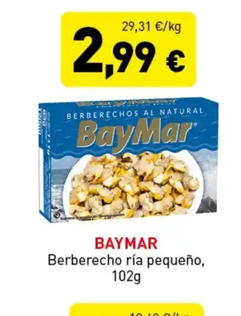 Hiperber BAYMAR Berberecho ría pequeño, 102g oferta