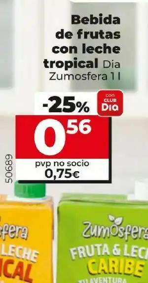 Font Vella Zumo con leche oferta