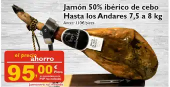 Supermercados La Despensa Jamón 50% ibérico de cebo Hasta los Andares 7,5 8kg oferta