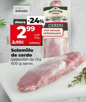 Dia Solomillo de cerdo oferta