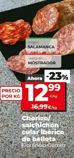 Dia Chorizo florencio gómez oferta