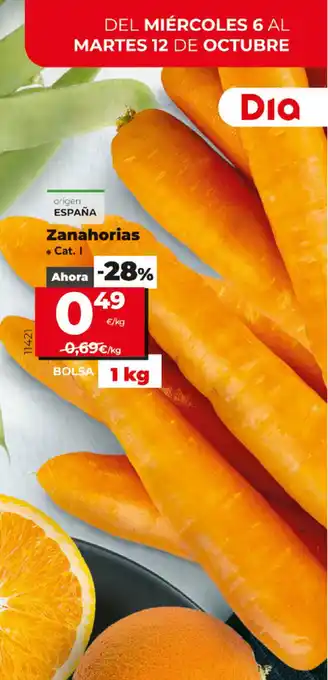 Dia Zanahorias Bolsa 1 kg oferta