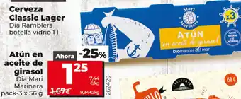 Dia Atun en aceite de girasol pack 3 x 56g oferta