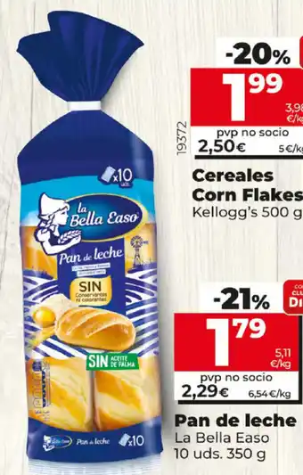 Dia Pan de leche 10 uds 350g oferta