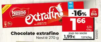 Dia Nestlé Chocolate extrafino 270g oferta