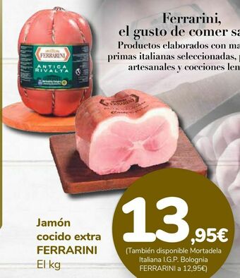 Carrefour Jamón cocido extra ferrarini oferta