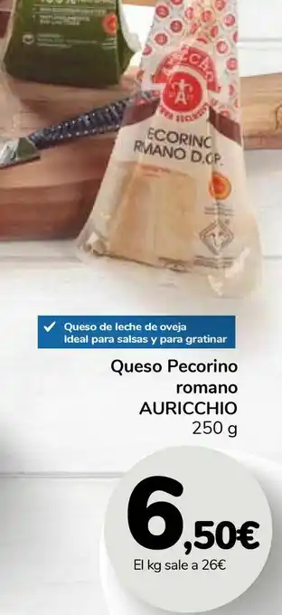 Carrefour Queso pecorino romano auricchio oferta