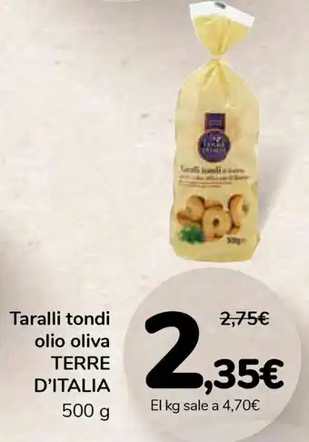 Carrefour Taralli tondi olio oliva terre d'italia oferta