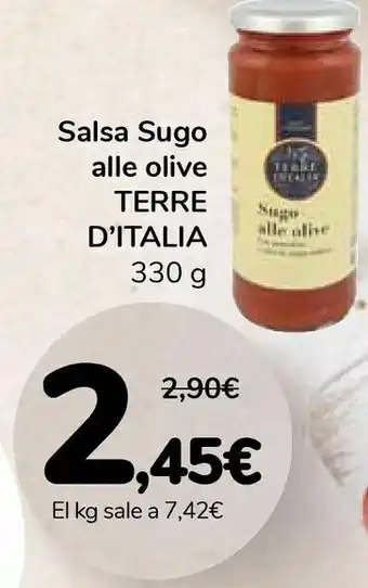 Carrefour Salsa sugo alle olive terre d'italia oferta