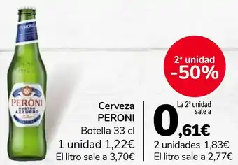 Carrefour Cerveza peroni oferta