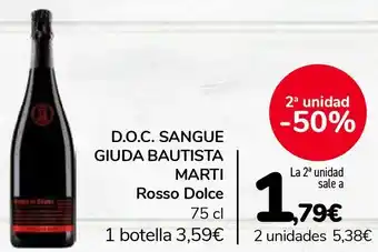 Carrefour D.o.c. sangue giuda bautista marti rosso dolce oferta
