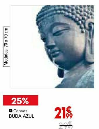 Canvas buda azul