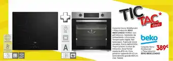 Conforama Conjunto horno multifunción + placa inducción oferta