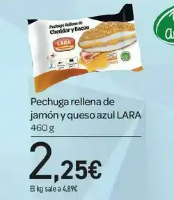 Covap Pechuga rellena de jamón y queso azul lara 460 g oferta