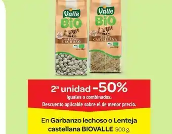 Garbanzos lechosos o lentejas castellanas biovalle 500 g