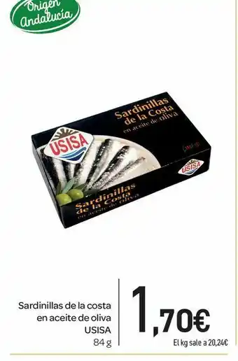 Covap Sardinillas de la costa en aceite de oliva usisa 84 g oferta
