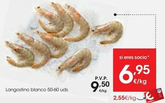 Eroski Langostino blanco oferta