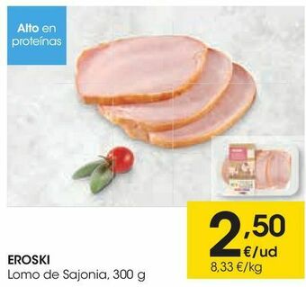 Eroski Eroski lomo de sajonia oferta