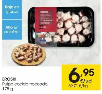 Eroski Eroski pulpo cocido troceado oferta