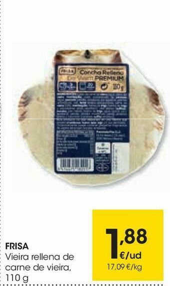 Eroski Frisa vieira rellena de carne de vieira oferta