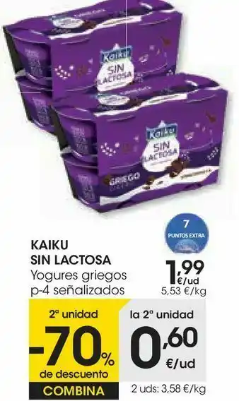 Eroski Kaiku sin lactosa yogures griegos oferta