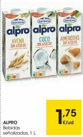 Eroski Alpro bebidas señalizadas oferta