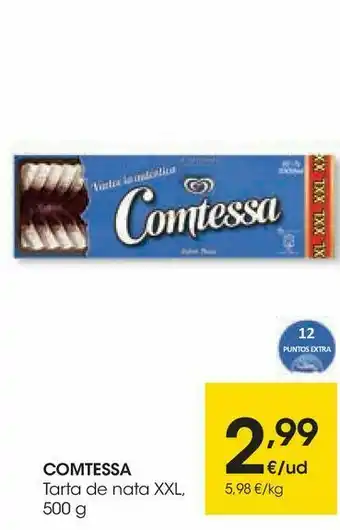 Eroski Comtessa tarta de nata xxl oferta