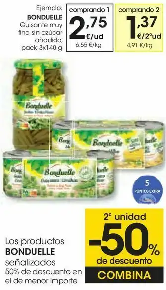 Eroski Bonduelle guisante muy fino sin azúcar añadido oferta