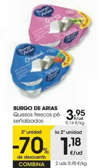 Eroski Burgo de arias queso fresco oferta