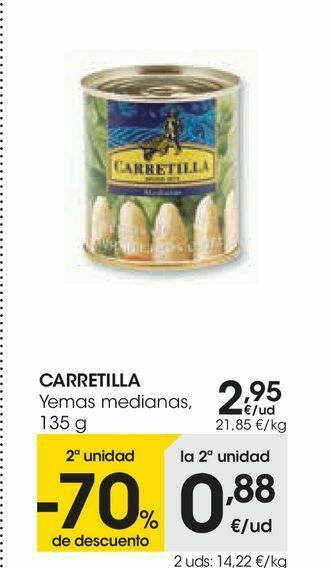 Eroski Carretilla yemas medianas oferta