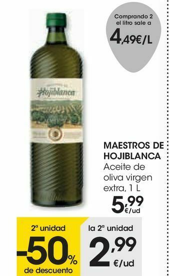 Eroski Maestros de hojiblanca aceite de oliva virgen extra oferta