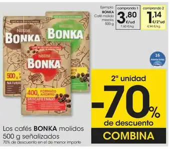 Eroski Bonka café molido mezcla oferta