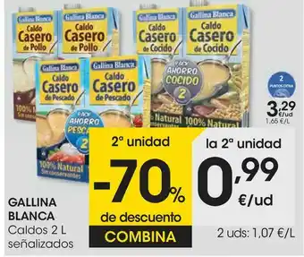 Eroski Gallina blanca caldos oferta