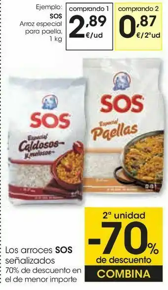 Eroski Sos arroz especial para paella oferta