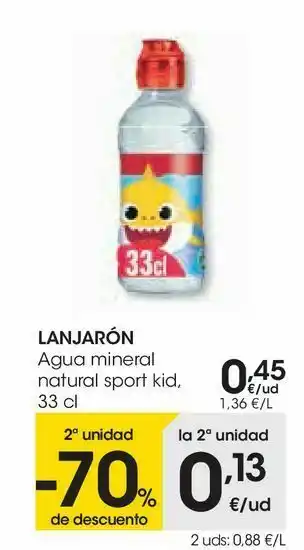 Eroski Lanajarón agua mineral oferta
