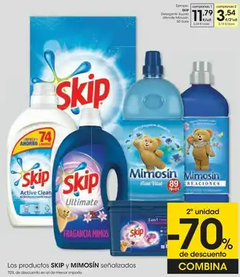 Eroski Los productos skip y momosín señalizados oferta