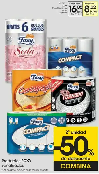 Eroski Productos foxy señalizados oferta