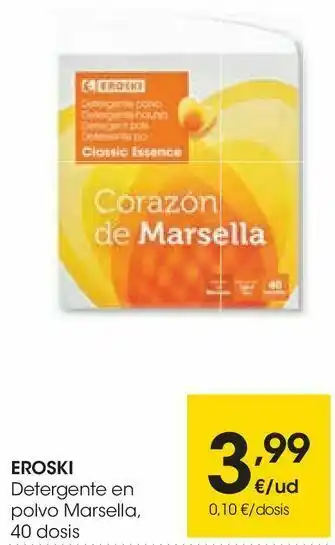 Eroski Eroski detergente en polvo marsella oferta