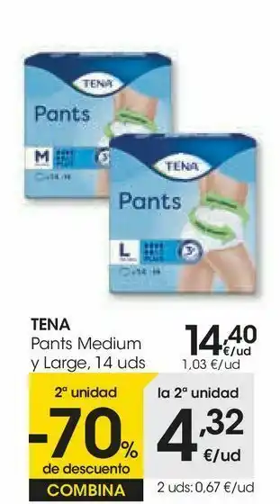 Eroski Tena pants medium y large oferta