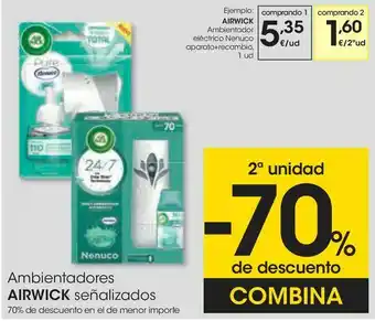 Eroski Ambientadores airwick señalizados oferta