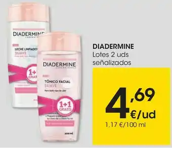 Eroski Diadermine lote 2 uds señalizados oferta