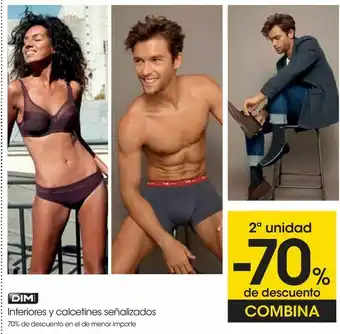 Eroski Dim interiores y calcetines señalizados oferta