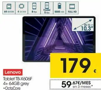 Eroski Lenovo tablet tb-x606f oferta