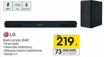 Eroski Barra sonido s4nr lg oferta