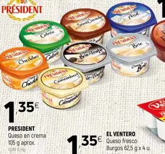 Coviran President Queso en crema 105gg oferta
