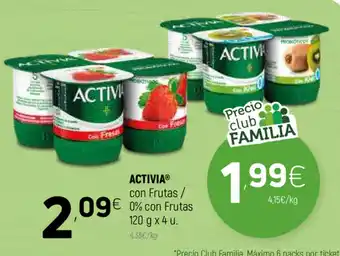 Coviran Activia con frtas 120g x 4u oferta